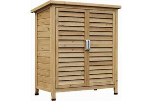 leñero exterior con puertas
